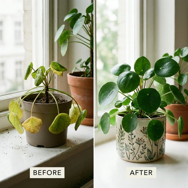 Before and After Plant Health
